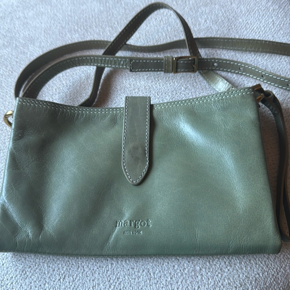 Margot leather crossbody bag